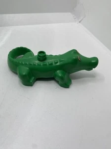 LEGO DUPLO Animal Safari Zoo Jungle Animal Alligator Green Crocodile 5” - Picture 1 of 3