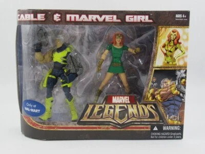 Hasbro Marvel Legends 2007 Cable & Marvel Girl juego de figuras de 6"" exclusivo de Walmart Foto 1 de 3