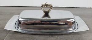 Vintage Kromex Butter Dish - No Glass Insert Mid Century Modern MADE IN USA - Picture 1 of 11