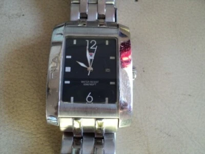 MENS FILA ALL STAINLESS STEEL DATE BRACELET QUARTZ WATCH MODEL 2015 VGC GWO - image 1 of 4