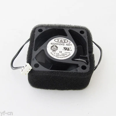 1pc T&T DC Cooling Fan 4020H24S ND1 40x40x20mm 4020 DC 24V 0.11A 2pin Connector - Image 1 of 4