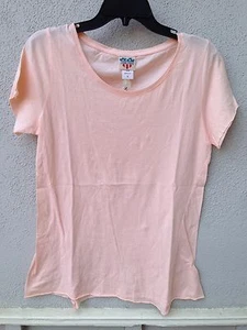 $38 New Junk Food Brand Light Pink Solid Crew Basic T Shirt - Picture 1 of 2