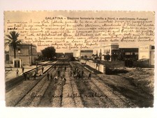 Lecce_GALATINA_Stazione ferroviaria e Stabilimento Folonari_spedita 1908