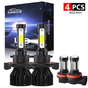 Combo de faros LED altos/bajos + faros antiniebla 6000 k para Nissan Sentra 2004-2012 - Imagen 1 de 16