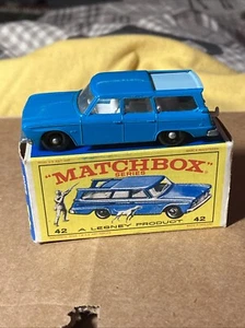 Matchbox By Lesney Made In England Studebaker Wagionaire No.42 Unused Hunter/dog - Picture 1 of 8