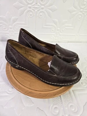 Naturalizer Women's Loafers Shane Brown Leather Slip-On Shoes Size 11M - Image 1 of 4