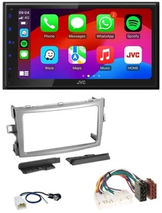 JVC Bluetooth USB MP3 2DIN DAB Autoradio für Toyota Verso 2009-2018 silber - Bild 1 von 10