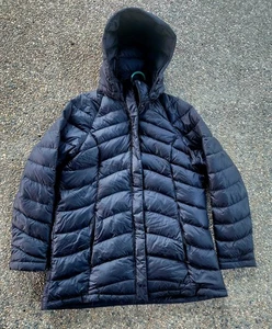 The North Face 600 Down Jacket Womens XL Hooded Full Zip Outdoor Hiking - Picture 1 of 8