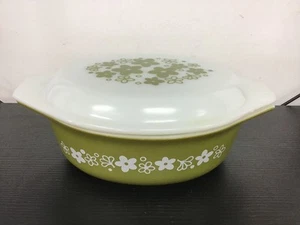 Vintage USA Pyrex - Green Spring Blossom - 1 1/2 Quart Baking Dish - Bild 1 von 9