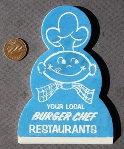 1960s Era Burger Chef restaurant diecut molded plastic ice scraper Early mascot- - Picture 1 of 1