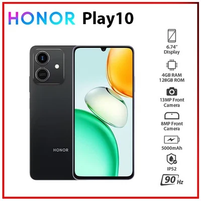 HONOR Play10 4GB+128GB BLACK Dual SIM Octa Core Unlocked Android Mobile Phone - Bild 1 von 4