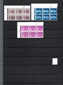 SAMMLUNG UNMONTIERTER POSTFRISCHER MASCHINENZYLINDERBLÖCKE AUF DOPPELSEITIGER SEITE - Bild 1 von 2