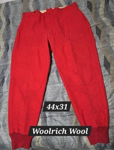 Vintage Woolrich Red Hunting Pants 44 X 31 - Picture 1 of 8