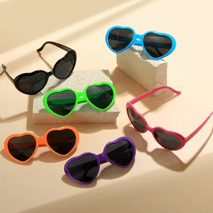 Heart Shaped Sunglasses Sun Glasses UV400 Shade Unisex Party Glasses Decor Gifts - Picture 1 of 27