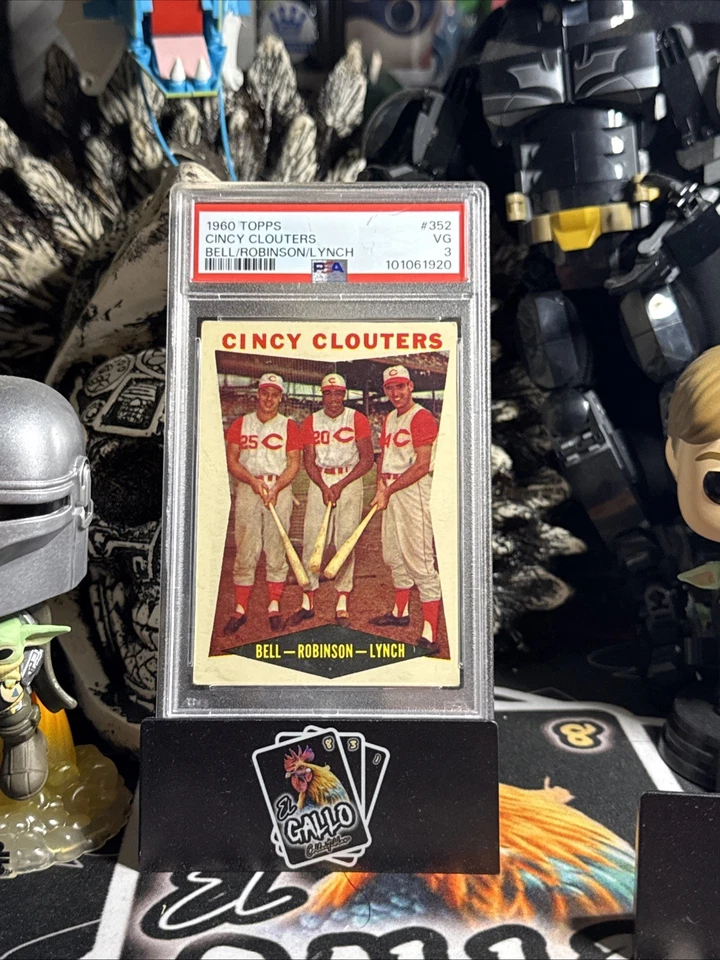 1960 Topps - Frank Robinson, Gus Bell, Jerry Lynch #352 - Image 1 of 1