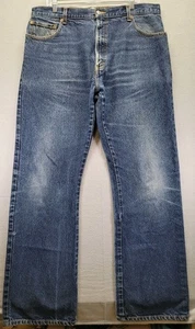Levis Jeans Mens 40X34 Blue 517 Bootcut Flare Black Bat Wings Nice Fade - Picture 1 of 11