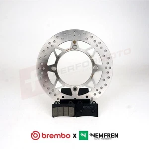 Brembo Front Brake Disc and Newfren BT1 Pads to fit Honda XBR 500 1985-1989 - Picture 1 of 2
