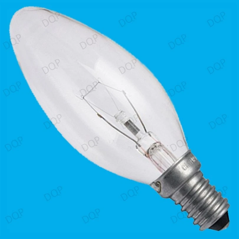 2x 40W CLEAR CANDLE FILAMENT LIGHT BULBS SES SMALL SCREW  E14 CHANDELIER LAMPS - Image 1 of 1