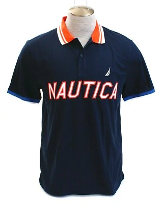 Camisa polo de manga corta azul absorbente de humedad Nautica NavTech para hombre nueva con etiquetas Foto 1 de 4