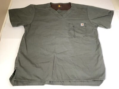 Carhartt скраб верхний средний коротким рукавом рубашка оливковый - Изображение 1 из 4