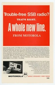 Anuncio de revista QST Ham Radio "¿Radio SSB sin problemas?" de MOTOROLA (5/67) - Imagen 1 de 1