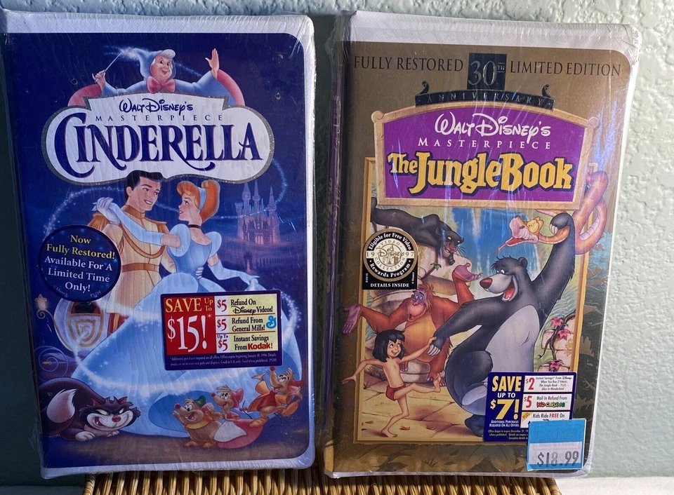 Cinderella (VHS Tape, 1995, Walt Disney Home Entertainment)