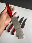 Custom Made Damascus steel 5 Pcs Chef knives Everyday Kitchen knife setZH58W/
