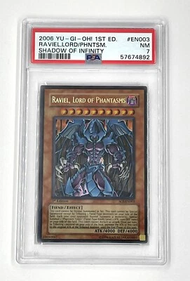 YuGiOh Raviel Lord of Phantasms SOI-EN003 1st Edition Ultra Rare PSA 7 NM - Image 1 of 2