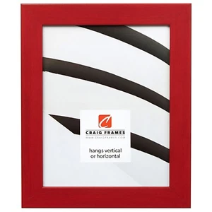 Craig Frames Colori 125, 1.25 Inch Wide Modern Red Picture Frame - Picture 1 of 9