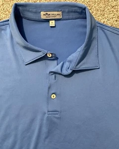 Polo de golf Peter Millar cómodo de verano para hombre XL azul - Imagen 1 de 3