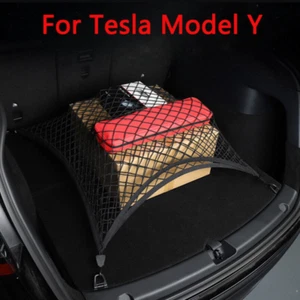 Trunk Cargo Organizer Storage Elastic String Net Mesh Pocket for Tesla model Y - Picture 1 of 6