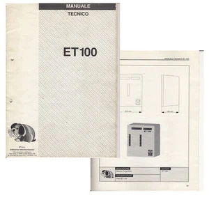 ET100-solo MANUALE Sistema Risponditore elettronico Multilinee telefoniche-1990s - Picture 1 of 6