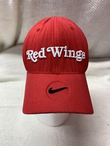 Vintage Nike Detroit Red Wings baseball cap hat Flexfit NHL 🏒🥅