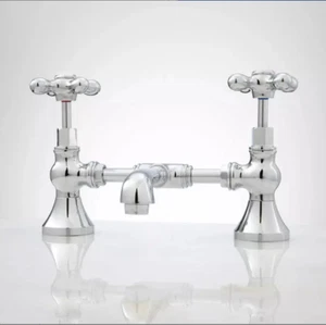 Signature Hardware Monroe Bridge Lavatory Faucet, Chrome - Picture 1 of 1