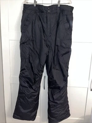 Pantalones de esquí Rawik para hombre talla XL negros aislados nieve snowboard bolsillos Foto 1 de 4