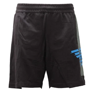0622AE bermuda uomo EMPORIO ARMANI black cotton shorts man - Picture 1 of 4