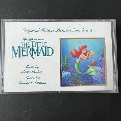 Disney Little Mermaid Official Soundtrack Cassette 1989 Kiss The Girl Ariel - Image 1 of 4