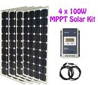 400W 4 x 100W kit panneau solaire panneau solaire MPPT contrôleur de charge régulateur