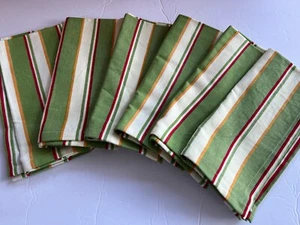Tag ~ Set of 6  Multi-Colored Striped Placemats - Picture 1 of 10