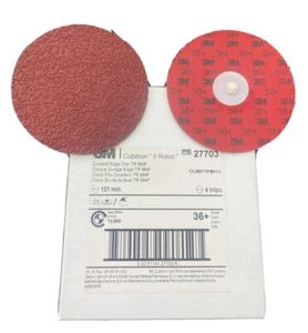 Qty:25 Cubitron II Roloc Durable Edge Disc TR 984F 4” 36Grit Type R Quick Change - Picture 1 of 4