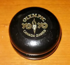 YoYo de los Juegos Olímpicos de Canadá Suecia recuerdo olímpico ligero madera negra - Imagen 1 de 4