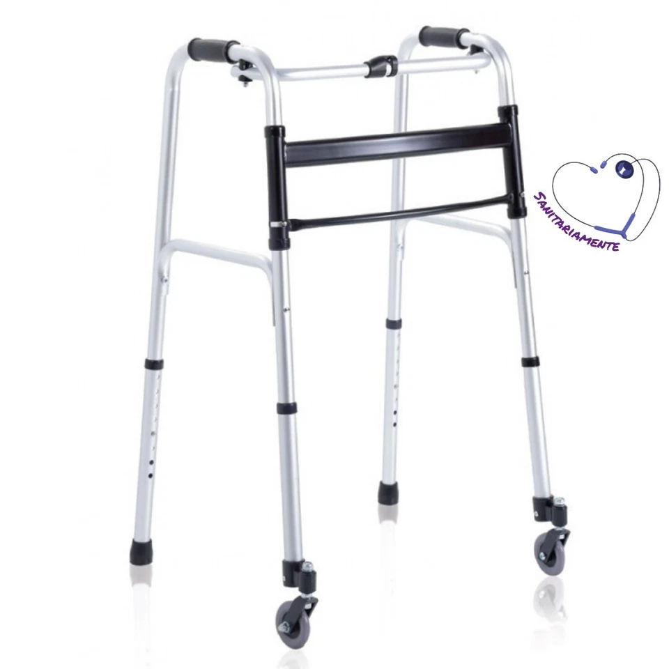 Mopedia deambulatore rollator pieghevole Rp734 girello per anziani disabili 4 ru