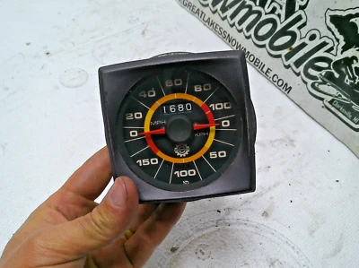 Velocímetro para moto de nieve SkiDoo calibre doble MPH KPH TNT 340 400 440 Blizzard 7500 Foto 1 de 2