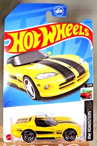 2023 Hot Wheels #131 HW Roadsters 7/10 DODGE VIPER RT/10 Yellow w/Chrome Pr3 Sp - Picture 1 of 5