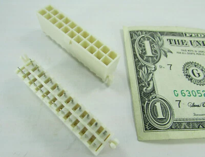 Lot 7 Foxconn HM20 Series Male 22-Pin 2-Row Rectangular Connectors HM20110-P2 - Image 1 of 4