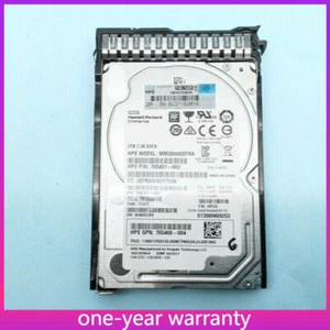 765869-001 NEW 765455-B21 HP SATA 2TB 6G MIDLINE 7.2K SFF (2.5IN) SC 512E DS HDD - Picture 1 of 6