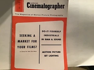 AMERICAN CINEMATOGRAPHER MAGAZINE * APRIL 1961 * FILM SET BELEUCHTUNG - Bild 1 von 1