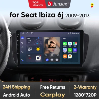 9" Android 13 Autoradio Carplay Navi RDS 32GB BT Für Seat Ibiza IV 6J 2009-2013  - Bild 1 von 4