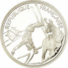 [#780559] Coin, France, Free-style skier, 100 Francs, 1990, BE, MS, Silver, KM:9