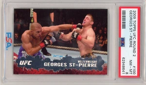 Georges St-Pierre 2009 Topps UFC Round 2 Rookie PSA 8 - Picture 1 of 2